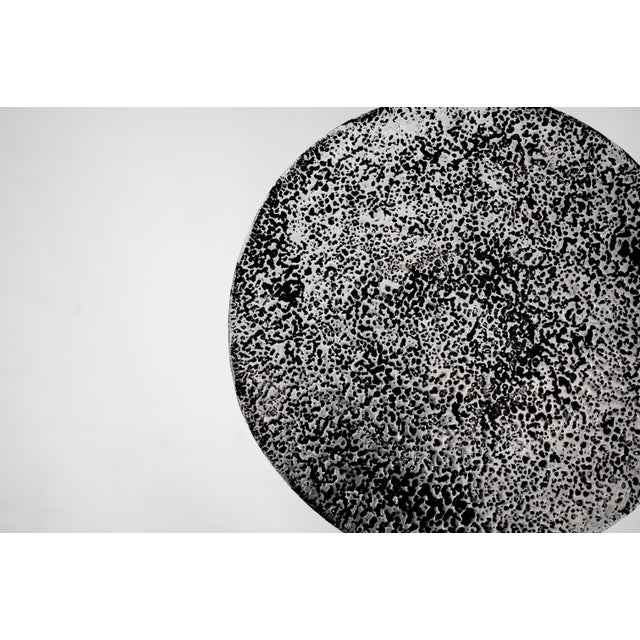 Side Table Silver and Black Modern For Sale - Image 12 of 12