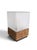 Mid 20th Century Mid 20th Century Danish Modern Cork and Glass Table Lamp For Sale - Image 5 of 17