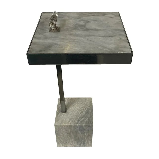 Century Furniture Marble Block Drinks Table For Sale In New Orleans - Image 6 of 8