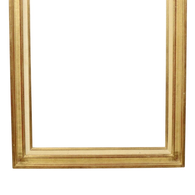 Rococo Sleek Gold Wooden Painting Frame For Sale - Image 3 of 15