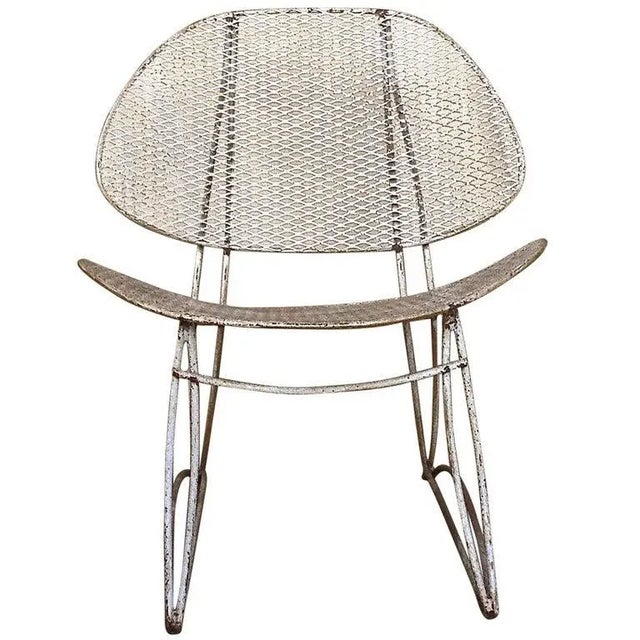 1960s Vintage Iron Garden Chair For Sale - Image 9 of 9