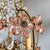 Metal Italian Art Nouveau Chandeliers in Pink Murano Glass and Brass, Early 1900s, 1890s, Set of 2 For Sale - Image 7 of 18