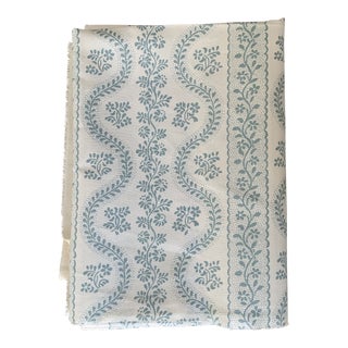 Sister Parish Dolly Sea Foam Blue Green Linen Fabric- 2 Yards For Sale