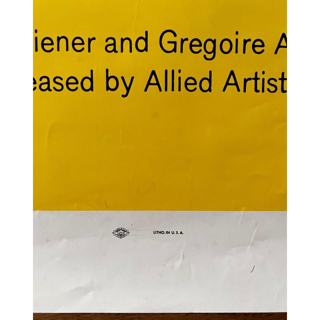 Yellow Movie Poster for French Movie: "Marry Me! Marry Me!", 1969 For Sale - Image 8 of 10