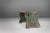 Rustic Industrial Green Wooden Stool, France, 1900s For Sale - Image 3 of 12