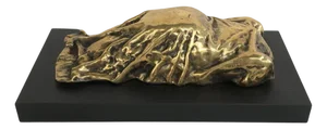 Vintage Italian Bronze Abstract Sculpture by Furio Giovannacci, 1980
