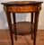 1900s Antique French Walnut & Satinwood Inlay Marble Top Side Table / End Table For Sale - Image 12 of 16