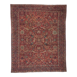 Late 19th Century Persian Sultanabad Rug, 10'11 X 13'06 For Sale