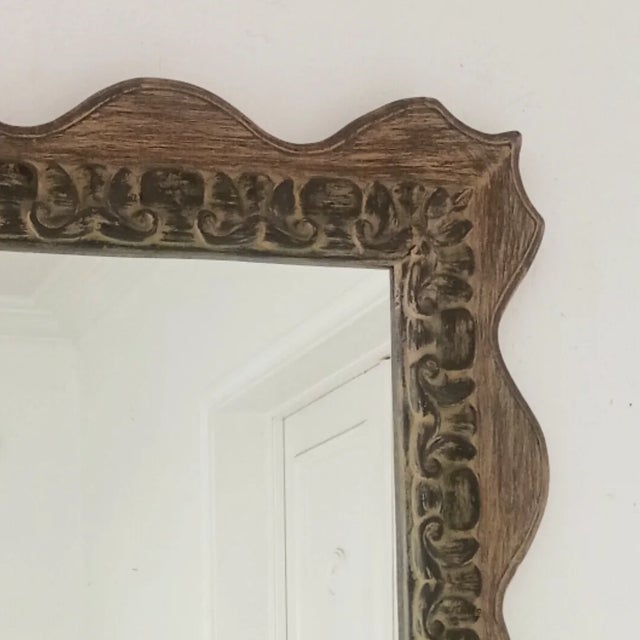 Mid-Century Modern Mid Century Large Wall Mirror For Sale - Image 3 of 10