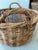 Brown Mid 20th Century Rustic French Woven Grapevine Gathering Basket For Sale - Image 8 of 12