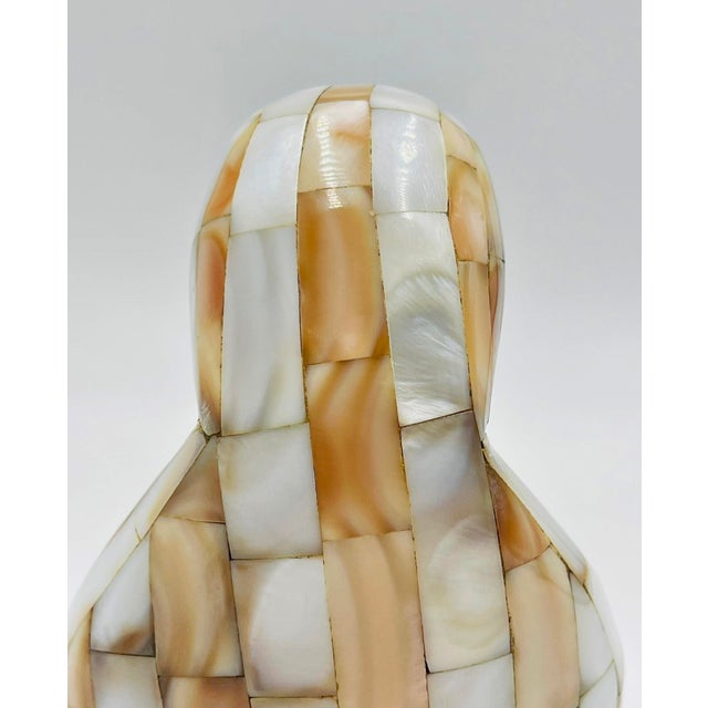 1980s Silver & Mother of Pearl Shell Madonna Sculpture by Emilia Castillo/Los Castillo For Sale - Image 17 of 18