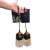 Industrial Blackened Brass & Antique Brass Hanging Glass Wall Sconces - a Pair For Sale
