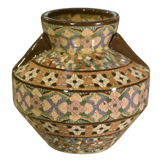 Ceramic Vase by Jean Gerbino for Vallauris, 1940s For Sale