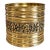 Vintage Brass Embossed Rose Planter Made in England Heirloom For Sale