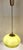 Vintage Ceiling Lamp with Green Cased Glass Shade, 1970s For Sale - Image 3 of 7