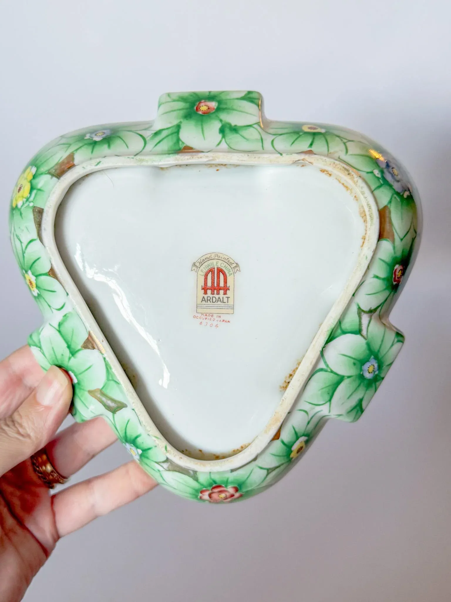 専用出品ART FORMA made in England Mid Century Large Vintage Lenwile China Ardalt Hand Painted