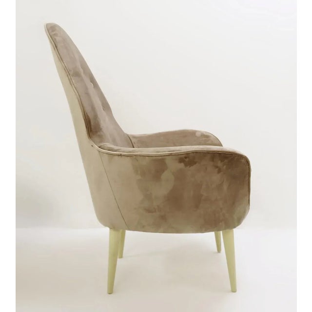 Pointed Back Italian Armchair For Sale - Image 3 of 6