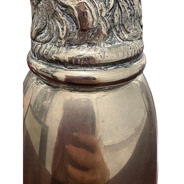 Metal Vintage Gucci Silver-Tone Stag Deer Head Stirrup Cup, 8” For Sale - Image 7 of 8