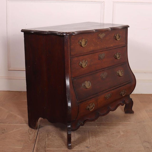 Wood Vintage Dutch Bombe Commode For Sale - Image 7 of 10