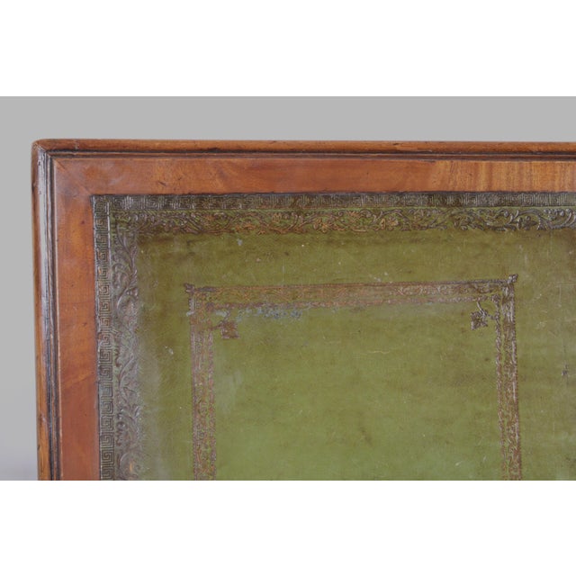 19th Century George III Style Mahogany Partners Desk WTH Leather Top For Sale - Image 11 of 13