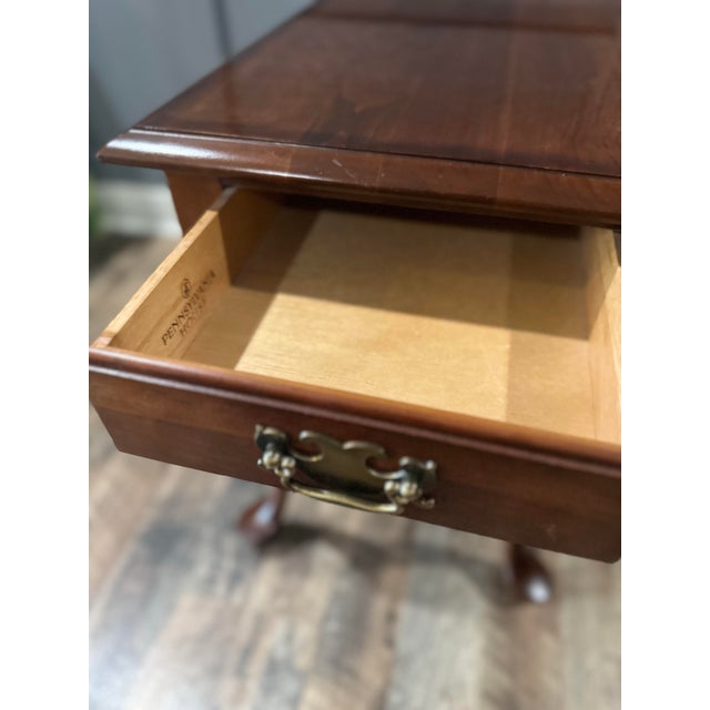 Vintage Pennsylvania House Solid Wood Queen Anne End Table For Sale - Image 10 of 12