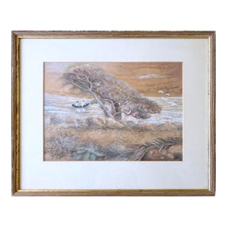 Boys in a Boat "The Admiral and 1st Mate" Going Down the River by Charles Harmon For Sale