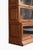 Mission Mission Style Oak Barrister Bookcase 5 Stack-Leaded Glass in Walnut Stain For Sale - Image 3 of 18