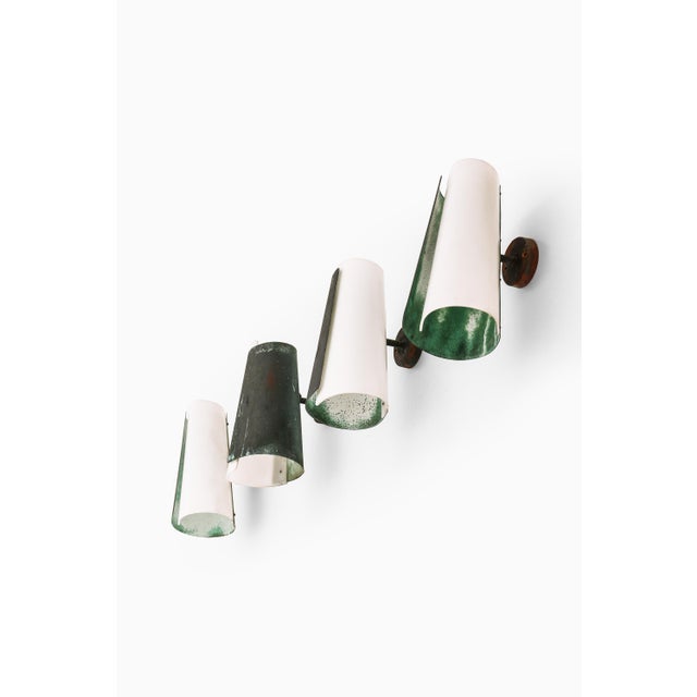 Wall Lamps in Copper and Acrylic Glass attributed to Hans Bergström, 1940s, Set of 2 For Sale - Image 3 of 7