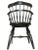 Ethan Allen Ethan Allen Comb Back Chair in Black Paint and Natural Maple For Sale - Image 4 of 8