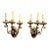 1920’s Caldwell Brown Patina Bronze Sconces 3 Lights For Sale