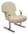 Vintage Mid Century Modern Aluminum Flat Bar Ski Base Cantilever Lounge Chair For Sale