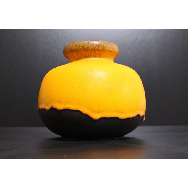 Ceramic Mid-Century Modern 284-15 Fat Lava Spherical Vase by Scheurich, West Germany, 1970s For Sale - Image 7 of 7
