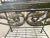 Vintage Designer Faux Bois Iron & Glass Etagere For Sale - Image 10 of 11