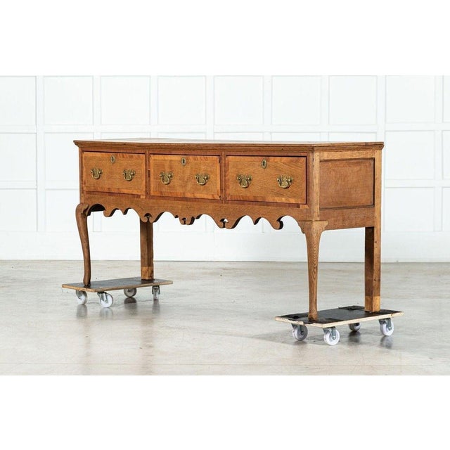 Large 19th Century Oak Dresser Base, 1850s For Sale - Image 4 of 14