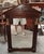 Wood 19th Century Empire Mirror with Triangular Pediment For Sale - Image 7 of 9