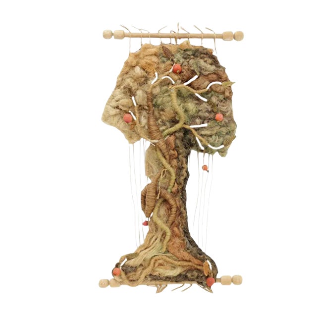 Vintage Tree Wall Tapestry, 1960s For Sale