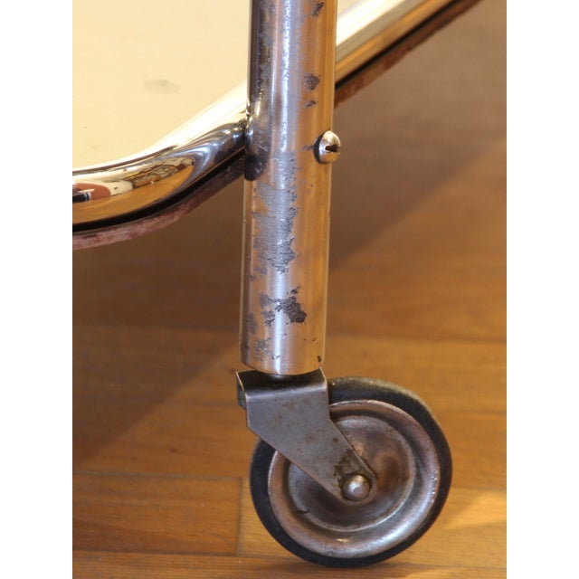 Art Deco Chrome Bar with Bakelite Tray attributed to Robert Mallet-Stevens, France, 1930s For Sale - Image 13 of 14