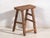 Antique Rectangular Stool in Elm, 1900s For Sale - Image 6 of 7