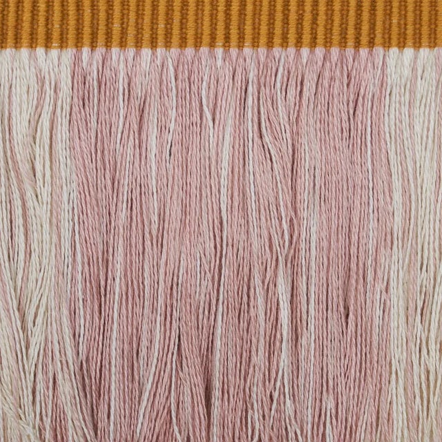 Modern Sample - Schumacher x Stephanie Seal Brown Calcada Fringe Trim in Rose Quartz For Sale - Image 3 of 4