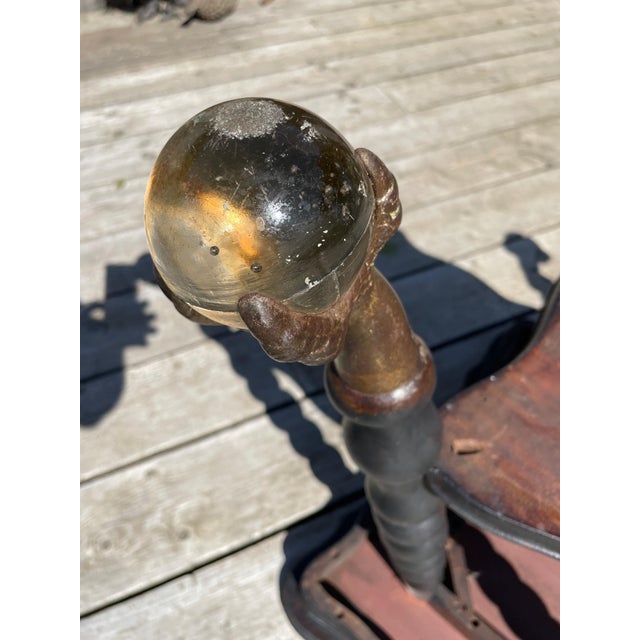 Square Barley Twist Table with Ball Feet, 1890s For Sale - Image 10 of 11