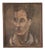 Vintage 1950s Oil on Canvas Portrait Painting by William Clutz For Sale