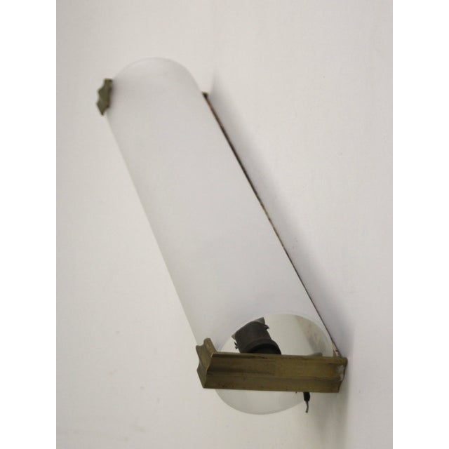 Art Deco French Brass Sconce, 1930s For Sale - Image 6 of 9