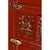 Ornately Carved Asian Modern Red Lacquer Gilt Gold Tv Cabinet Bar With Brass Hardware For Sale - Image 13 of 14
