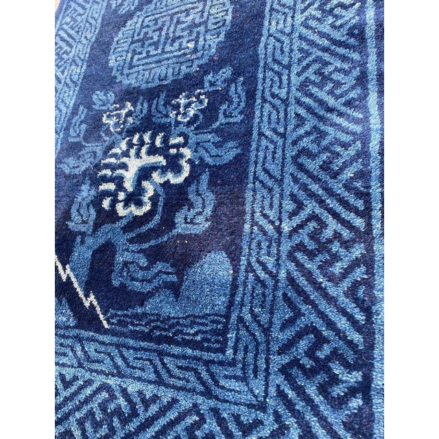 Small Antique Chinese Rug For Sale - Image 10 of 14