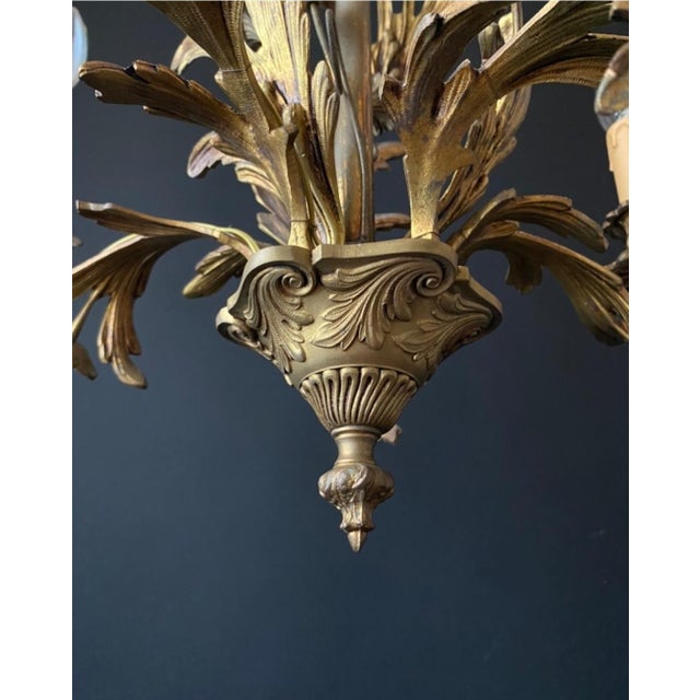 Vitnage Chandelier in Bronze, 1960s For Sale - Image 10 of 13