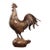 Late 20th Century Gilt Bronze Figure of a Rooster on a Lucky Bag Base For Sale