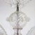 Vintage Baroque Style Three Arm Cristallo Murano Chandelier With Rigaree Trim For Sale - Image 9 of 12