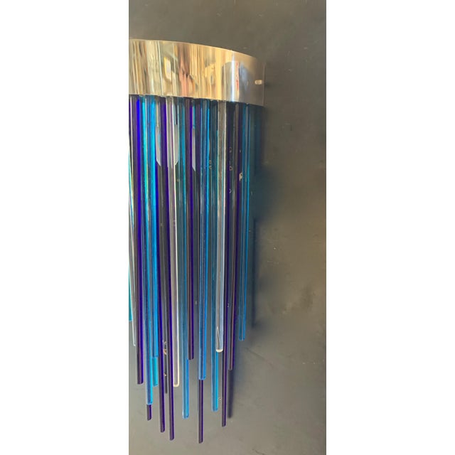 Isola Handmade Murano Glass Wall Lamps, 1970s, Set of 2 For Sale - Image 3 of 10