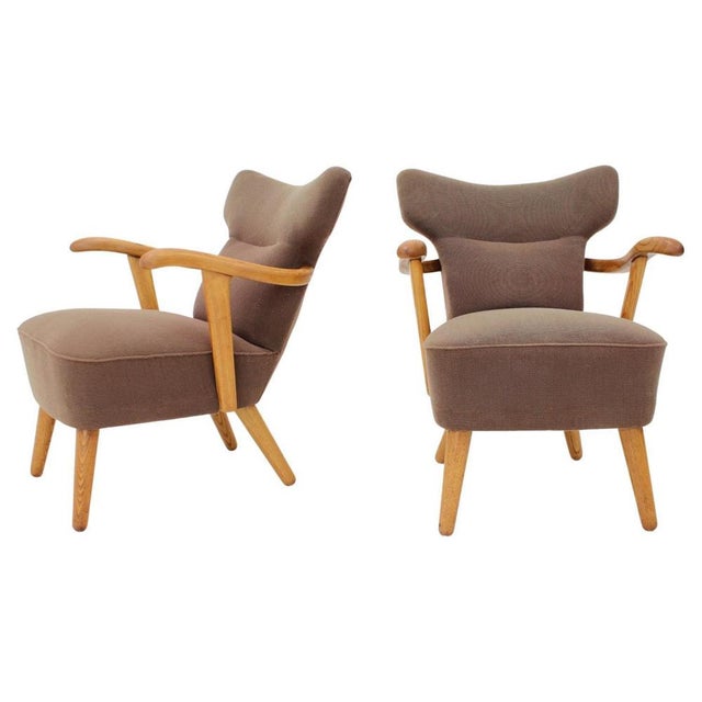 Oak Armchairs by Krasna Jizba, Czechoslovakia, 1940s, Set of 2 For Sale - Image 16 of 16