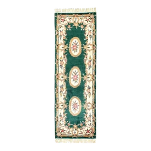 2020s Fine Hand Knotted Pure Silk Abusson Runner